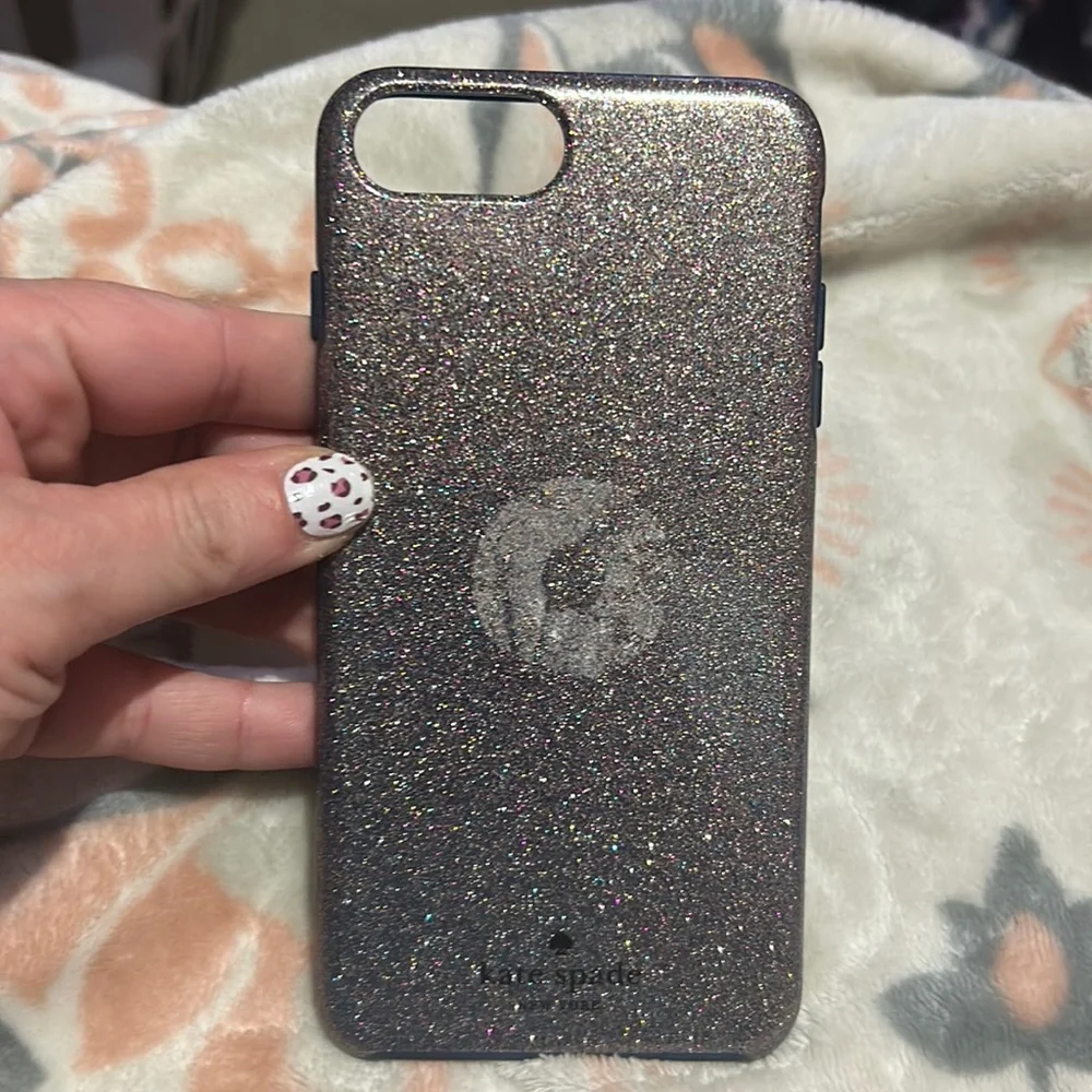 iPhone 8 Blue Sparkle Kate Spade phone case
